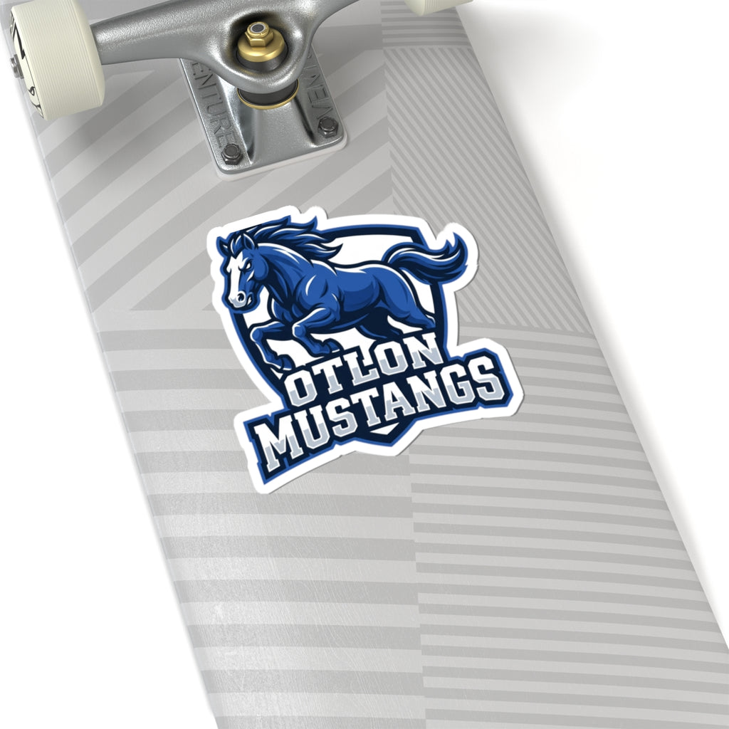 Mustang Mascot Kiss-Cut Sticker – Otlon Mustangs Team Logo