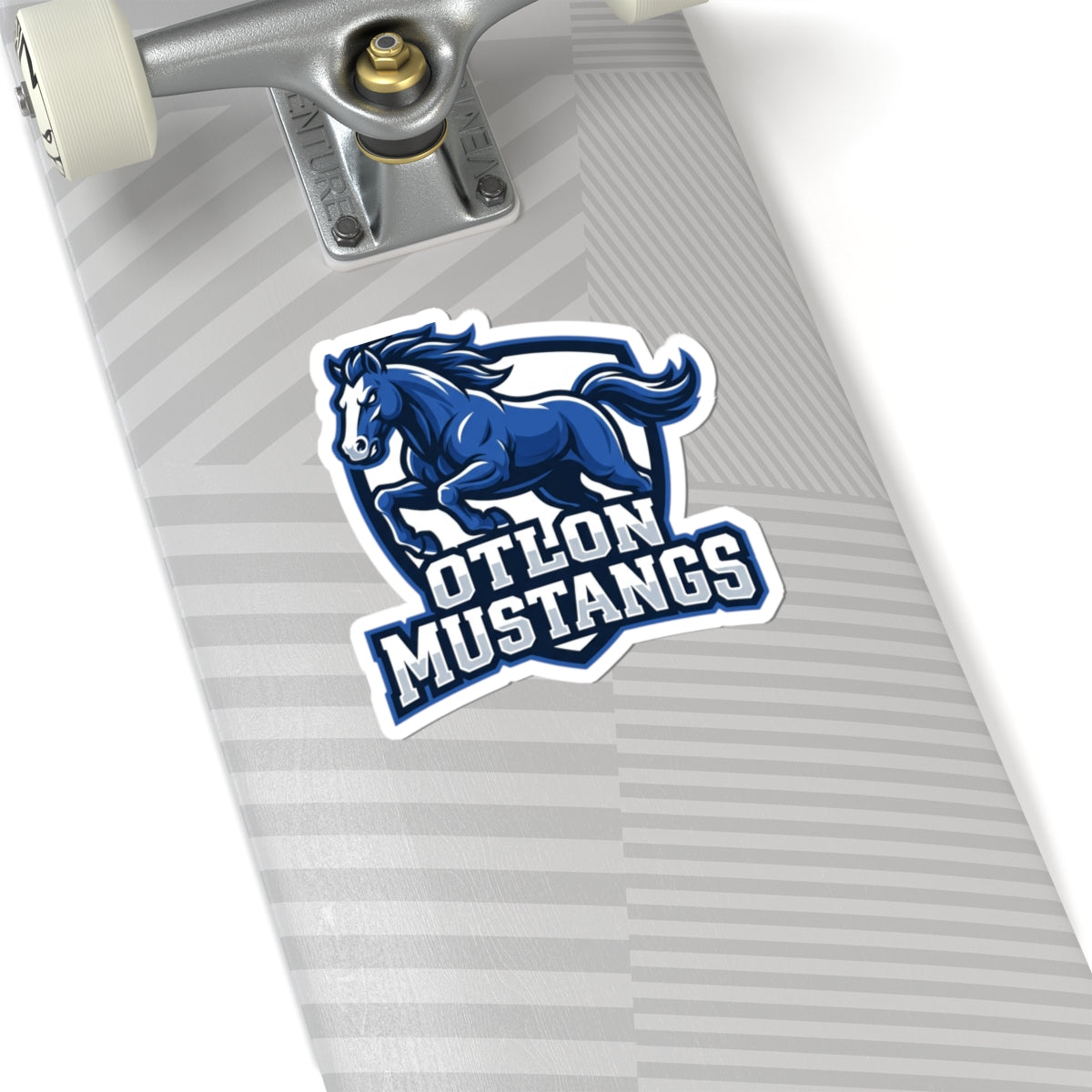 Mustang Mascot Kiss-Cut Sticker – Otlon Mustangs Team Logo
