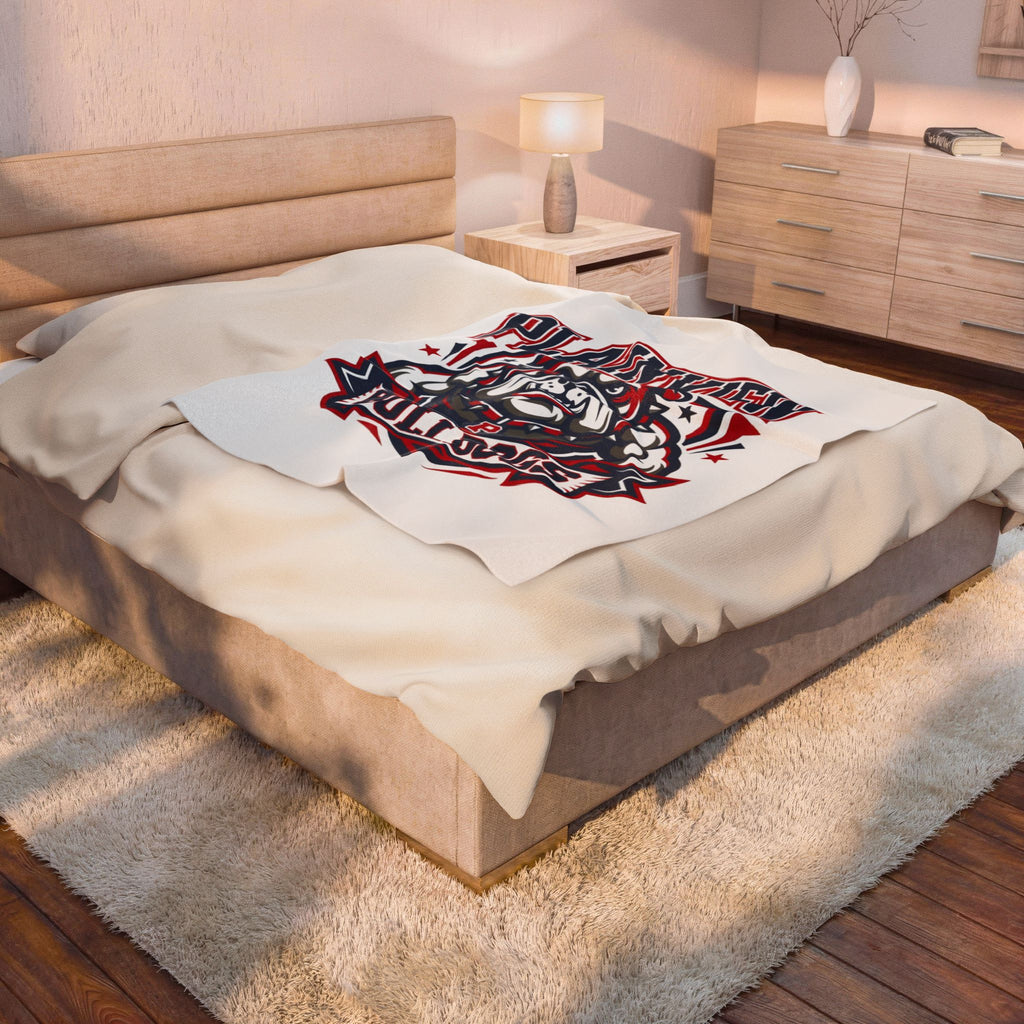 Plainview Bulldogs Velveteen Plush Blanket — Soft School Spirit Throw