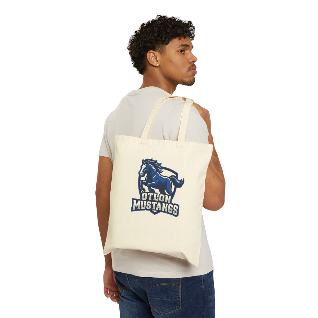 Mustangs Cotton Canvas Tote Bag – Otton School Spirit Tote