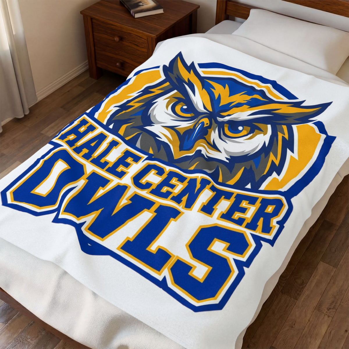 Hale Center Owls Velveteen Plush Blanket