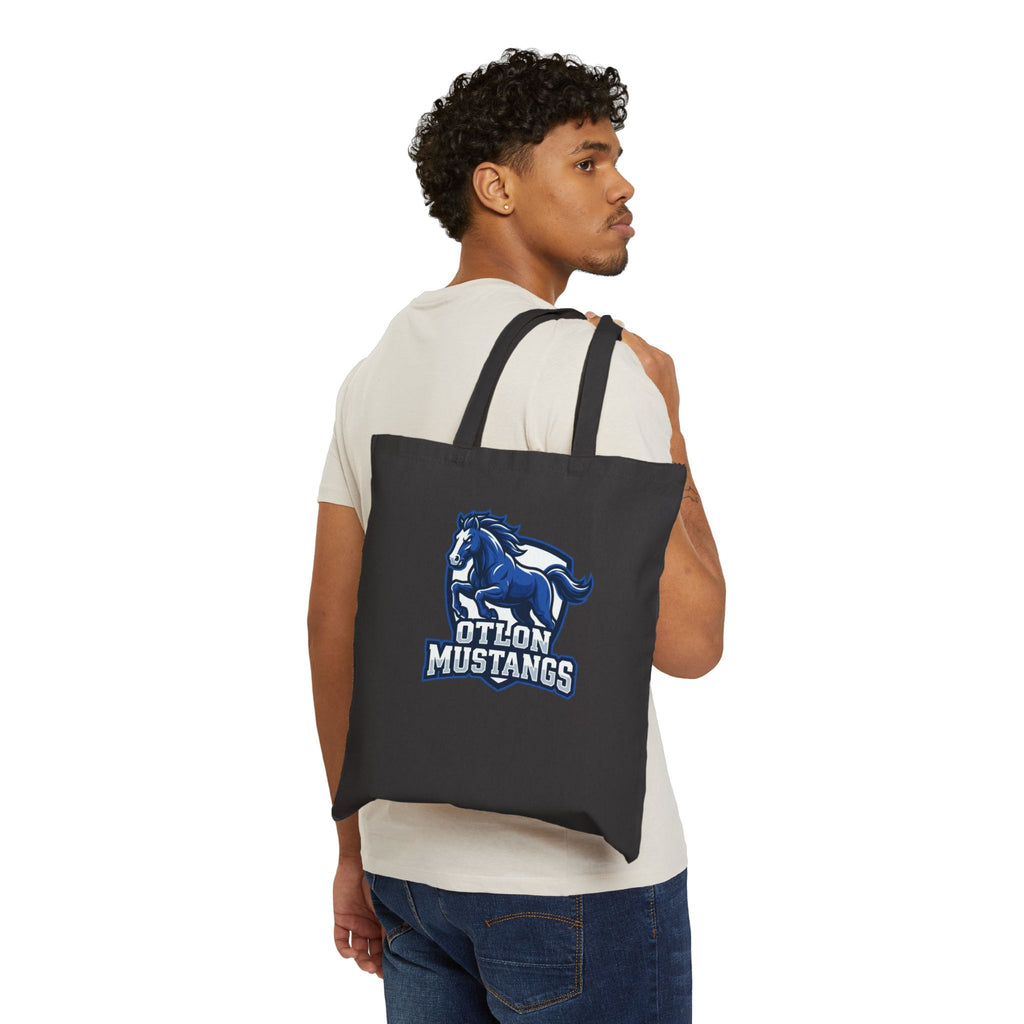 Mustangs Cotton Canvas Tote Bag – Otton School Spirit Tote