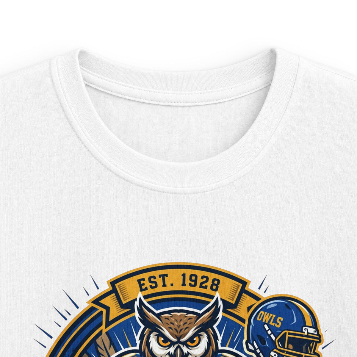 Kids Tee — Hale Center Owls Football Mascot Youth Shirt