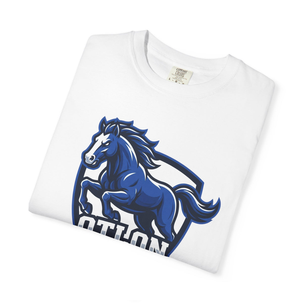 Mustangs T-Shirt — Blue Mustang School Spirit Tee