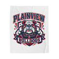 Plainview Bulldogs Velveteen Plush Blanket — Soft School Spirit Throw