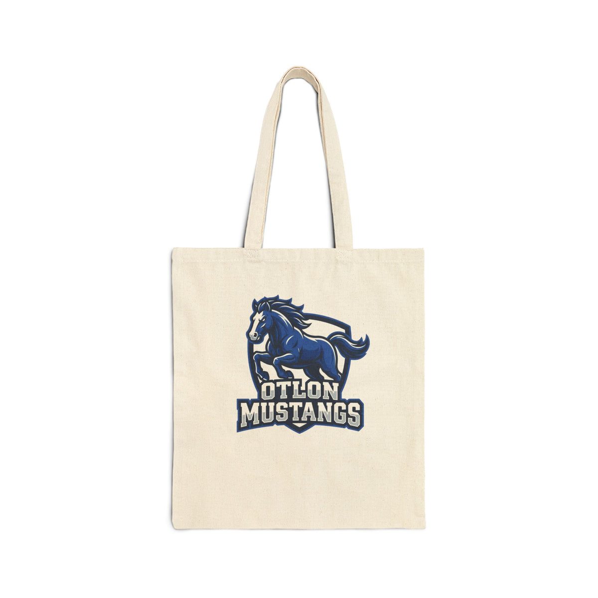 Mustangs Cotton Canvas Tote Bag – Otton School Spirit Tote