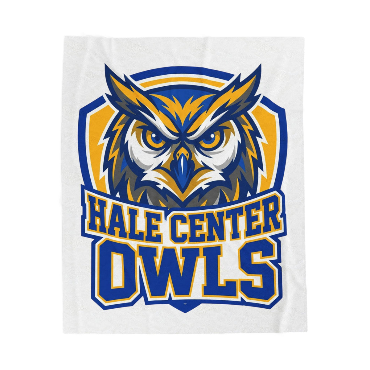 Hale Center Owls Velveteen Plush Blanket