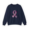 Pink Ribbon Butterfly Crewneck Sweatshirt | Breast Cancer Awareness