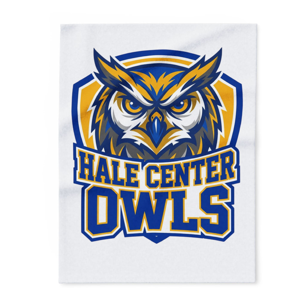Hale Center Owls Fleece Blanket — School Mascot Cozy Throw