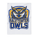 Hale Center Owls Fleece Blanket — School Mascot Cozy Throw