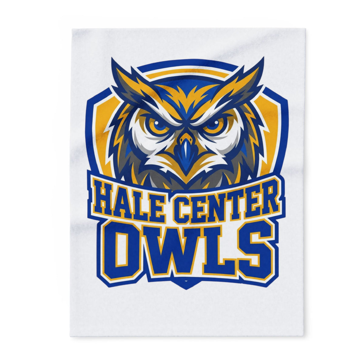 Hale Center Owls Fleece Blanket — School Mascot Cozy Throw