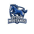Mustang Mascot Kiss-Cut Sticker – Otlon Mustangs Team Logo
